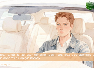 Водителей Пензенской области просят соблюдать осторожность на дорогах в жаркую погоду